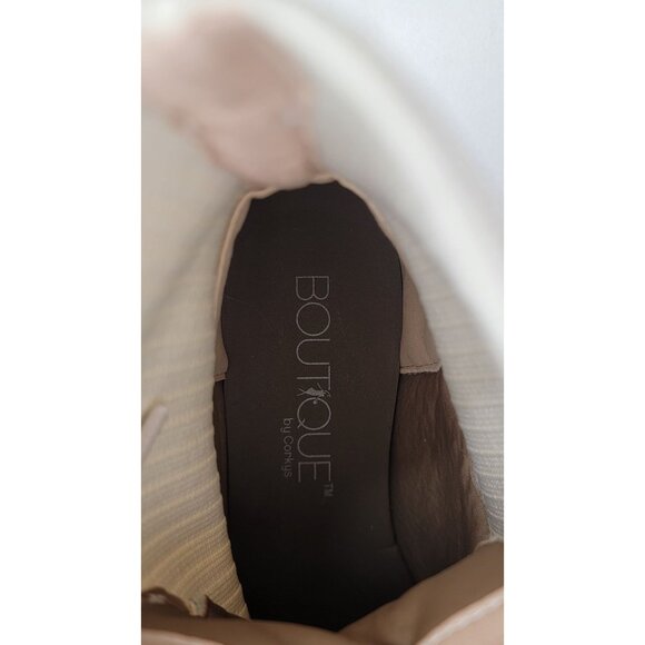 Boutique By Corkys Boots Creep it Real Cream Lace-Up Boots Size Womens 8 New - Picture 6 of 12